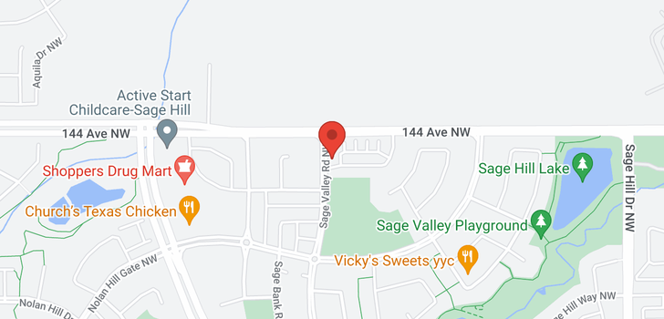 map of 1305 250 Sage Valley Road NW